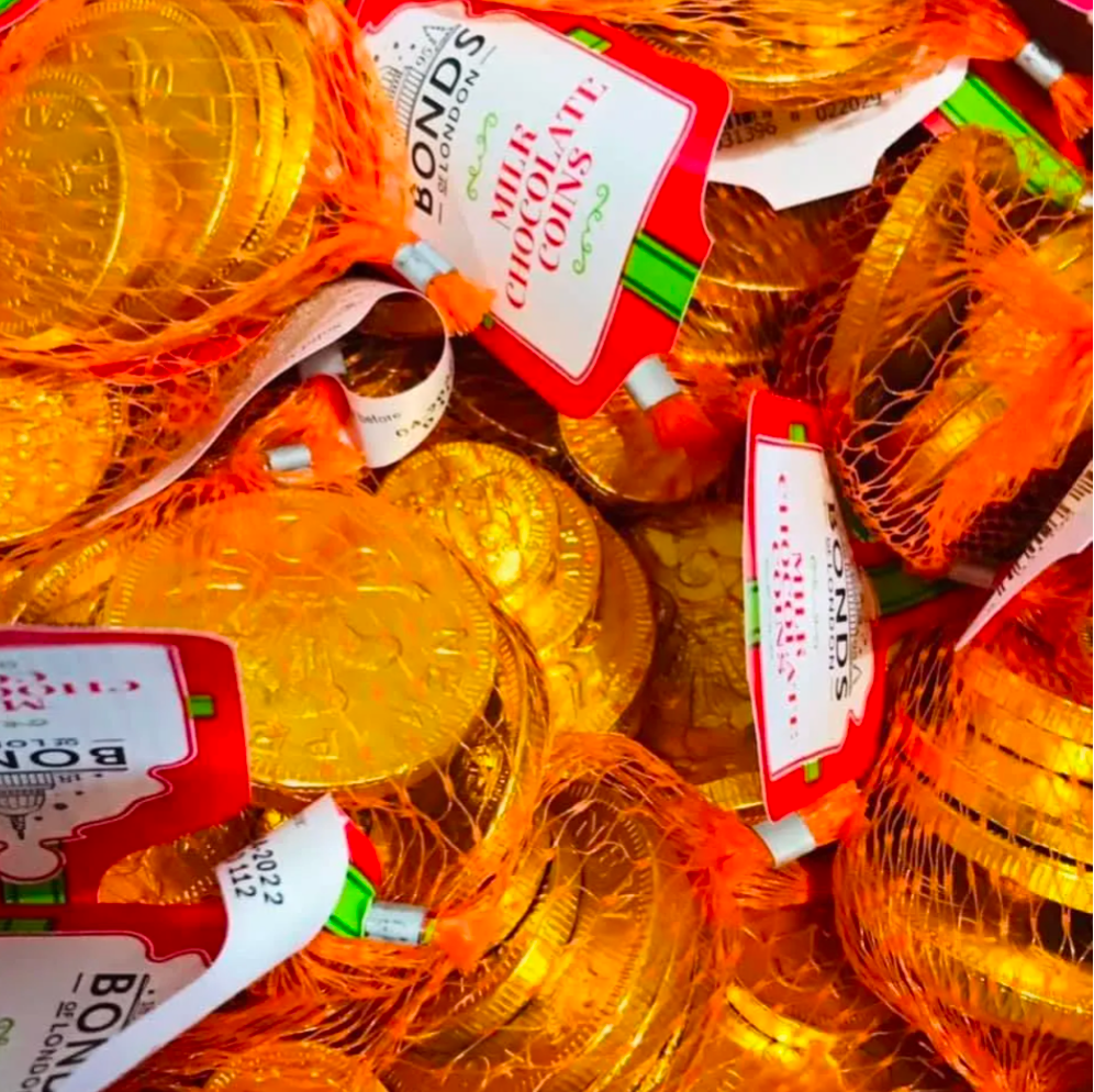 BONDS GOLD MILK CHOCOLATE COINS