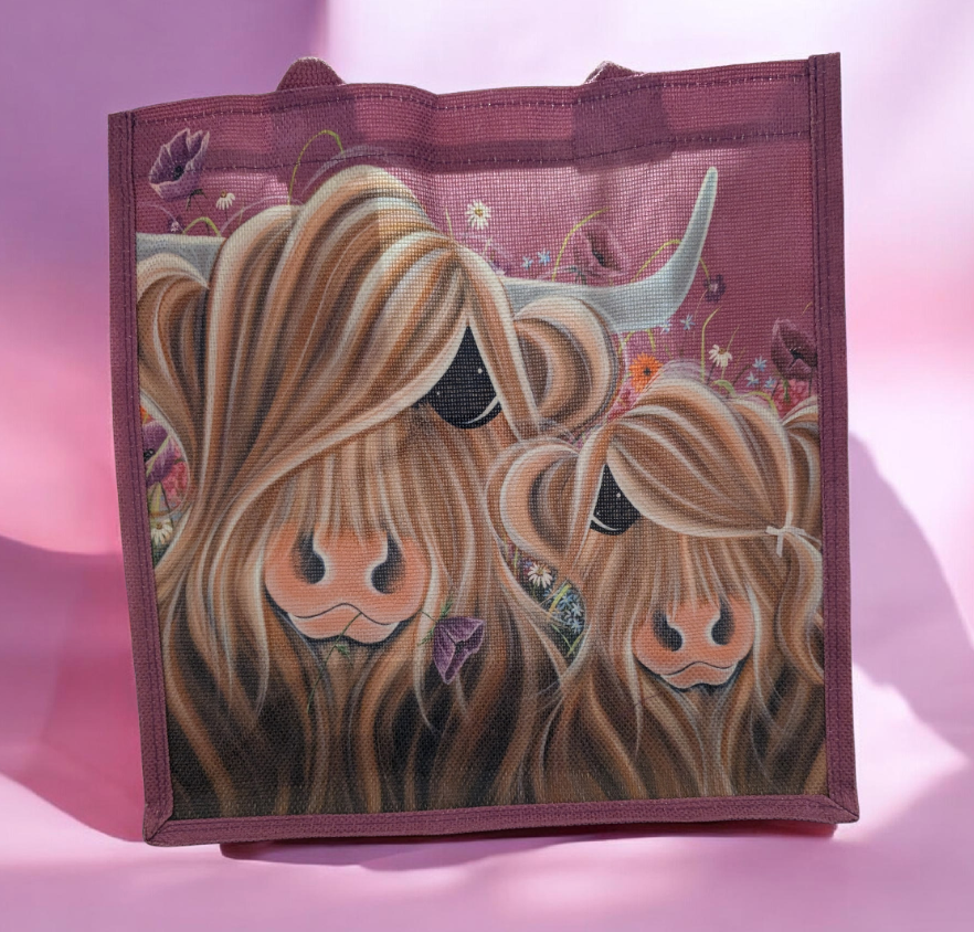MCMOO FIELDS OF LOVE JUTE BAG