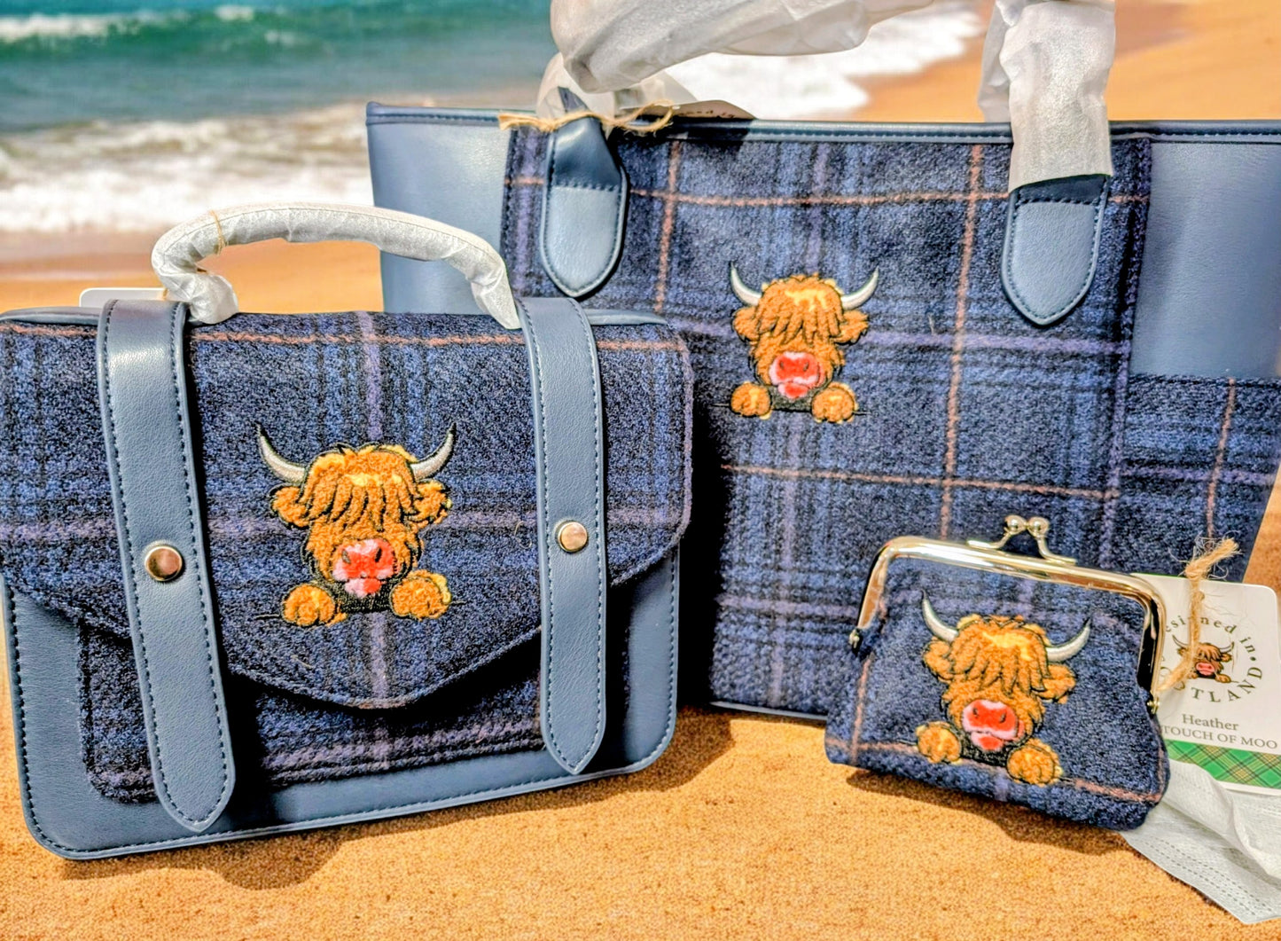 HEATHER - A TOUCH OF MOO SHOULDER BAG