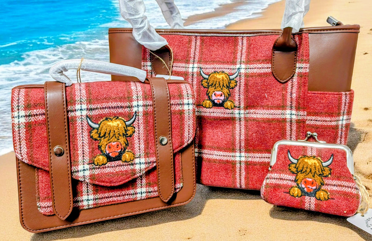 HEATHER - A TOUCH OF MOO SHOULDER BAG