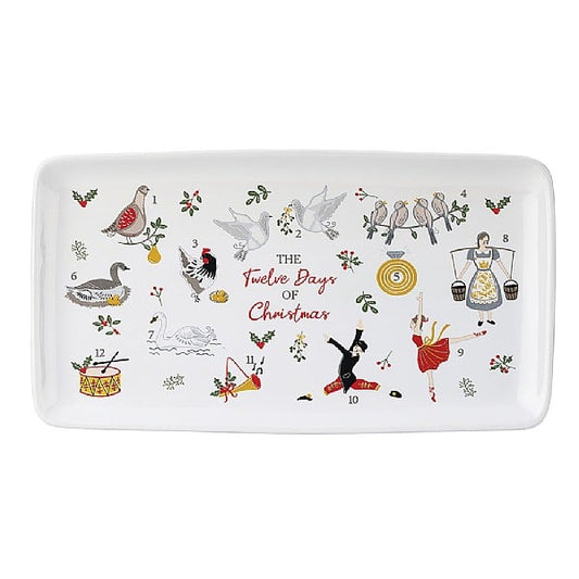 THE TWELVE DAYS OF CHRISTMAS RECTANGULAR PLATTER