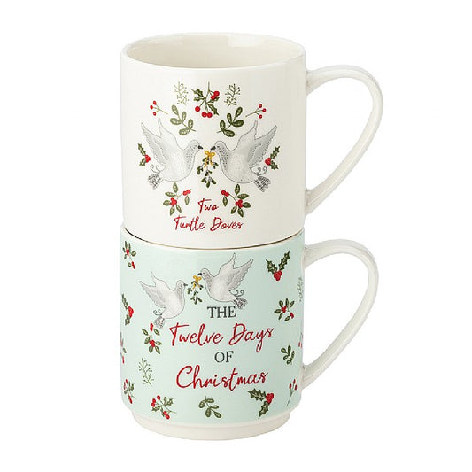 THE TWELVE DAYS OF CHRISTMAS STACKING MUGS