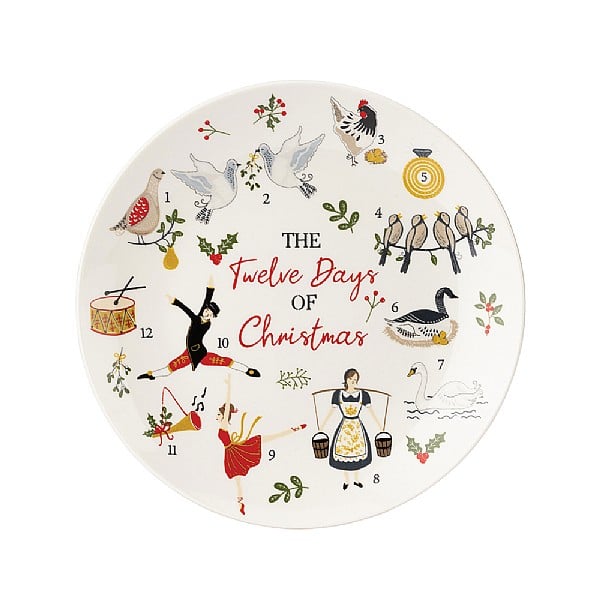 THE TWELVE DAYS OF CHRISTMAS SIDE PLATE