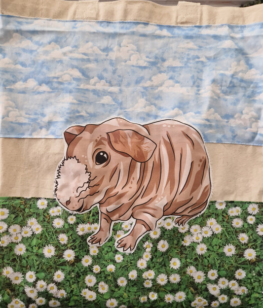 HANDMADE GUINEA PIG CANVAS BAG