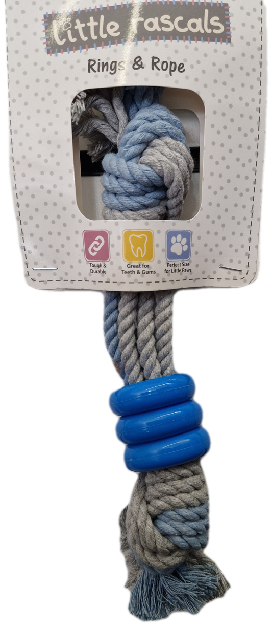 LITTLE RASCALS RINGS AND ROPE DOG TOY