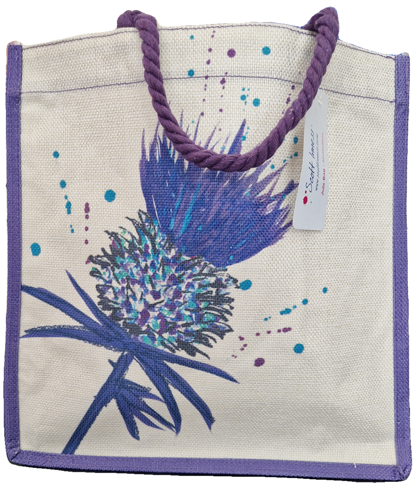 BRAMBLE THISTLE JUTE BAG