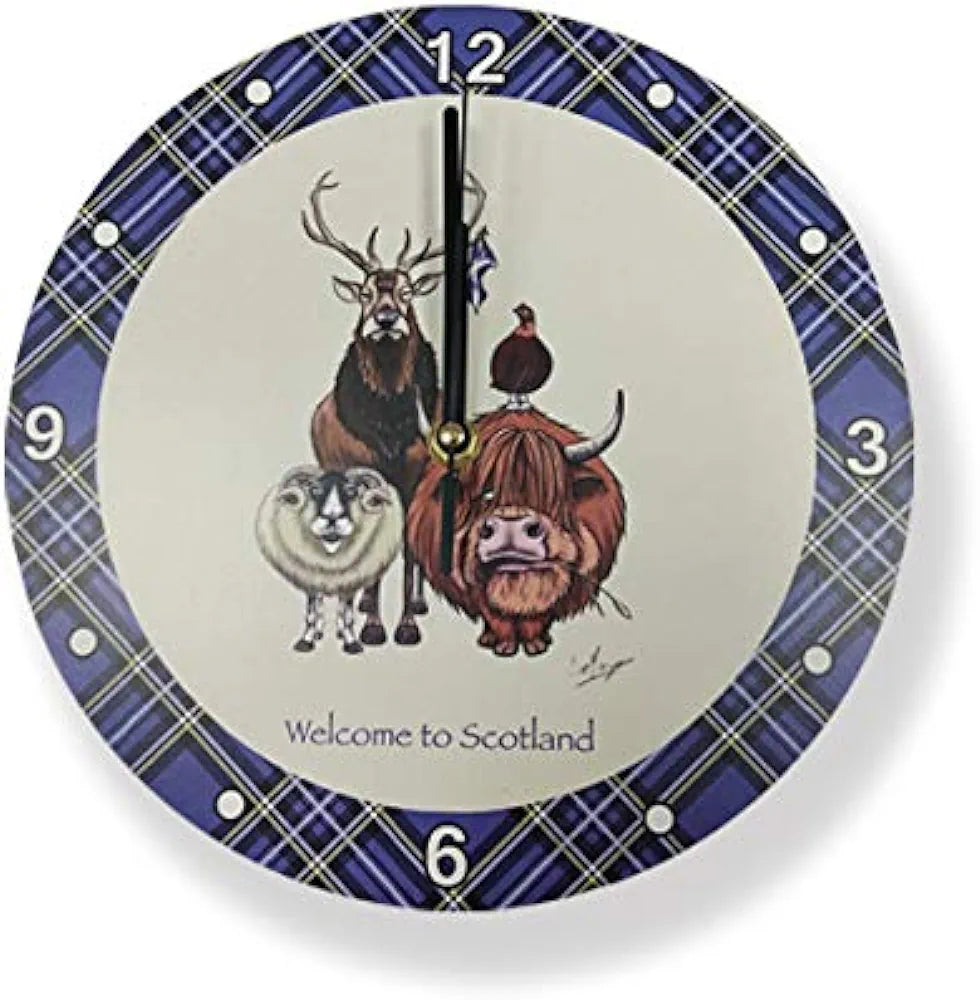 WELCOME TO SCOTLAND CLOCK