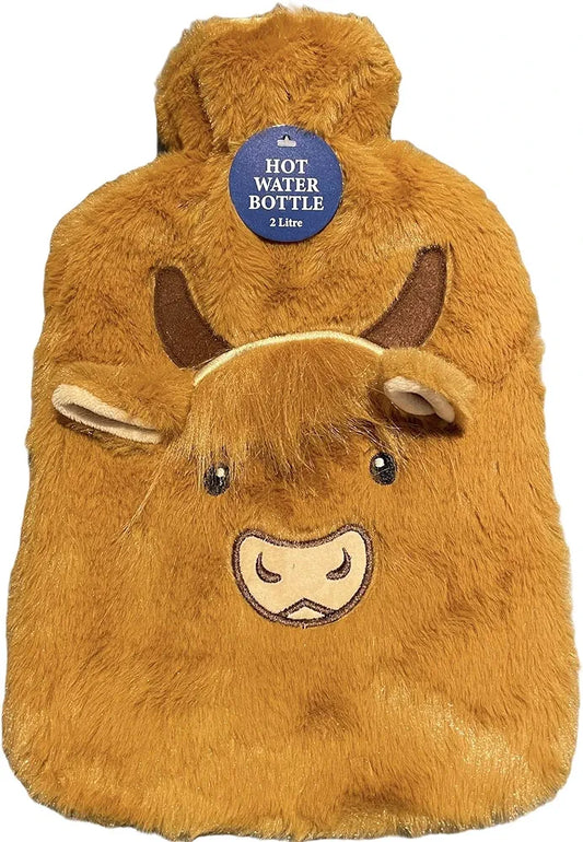 HAIRY HIGHLAND COW 2lt HOT WATER BOTTLE