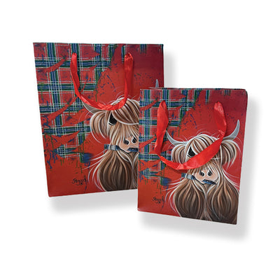 MCMOO TARTAN PAINT MEDIUM GIFT BAG