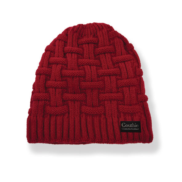 COUTHIE BEANIE HAT - RED