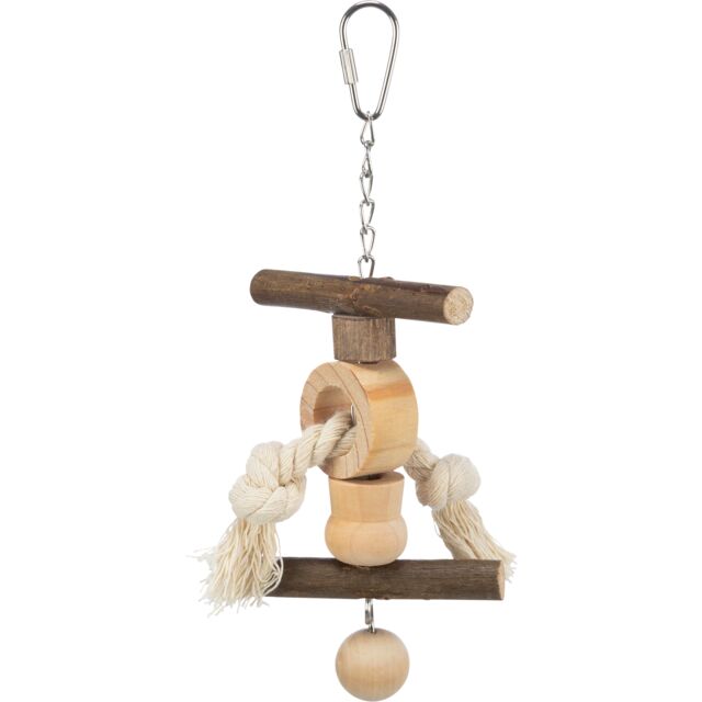 TRIXIE ROPE AND WOOD TOY