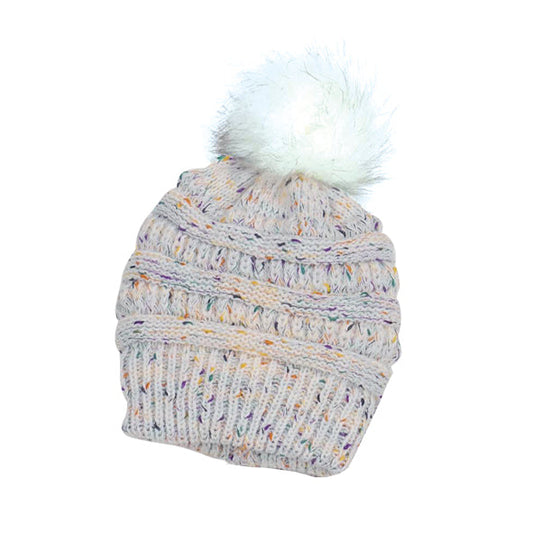 COUTHIE POMPOM HAT - MULTICOLOURED