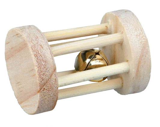 TRIXIE WOODEN PLAYING ROLL WITH BELL