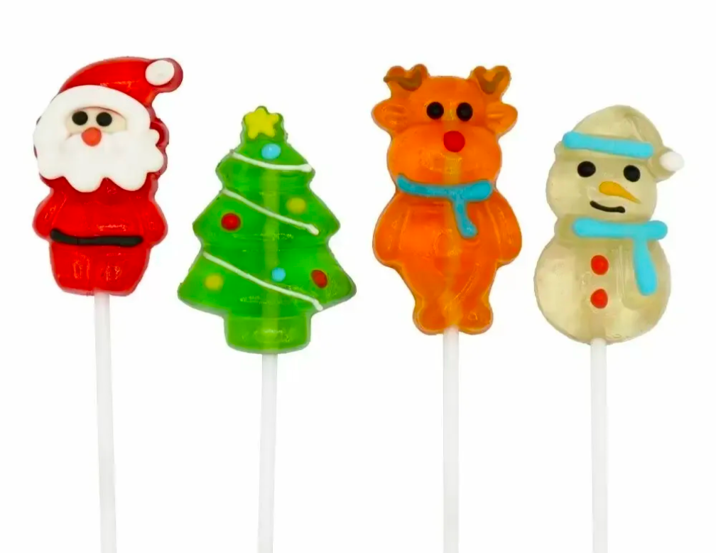 CANDY REALMS FESTIVE GUMMY POPS - SNOWMAN