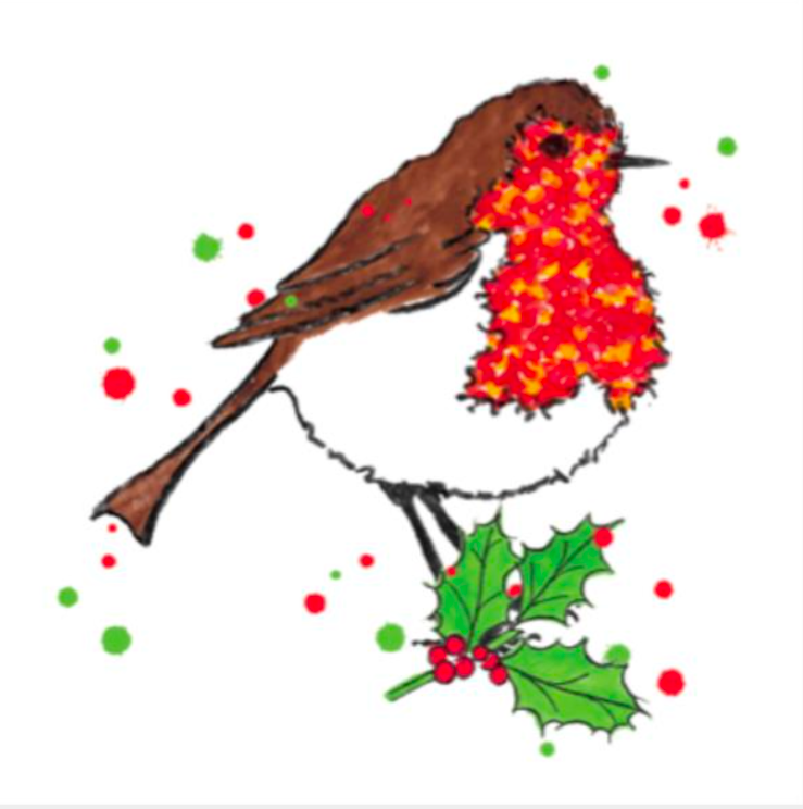 ROBIN CHRISTMAS CARD