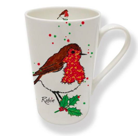 ROBIN LARGE CONICAL MUG