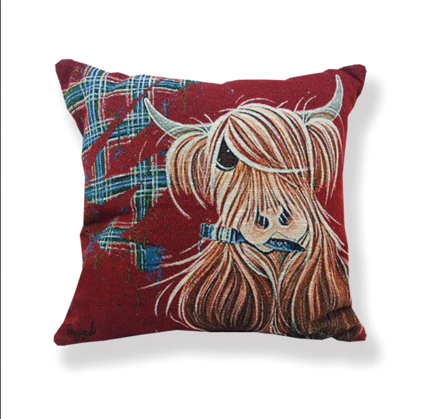 MCMOOS TARTAN PAINT CUSHION