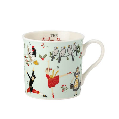 THE TWELVE DAYS OF CHRISTMAS GREEN MUG