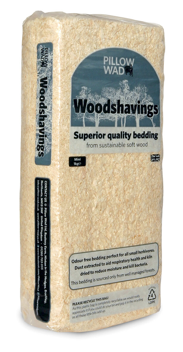 PILLOWWAD WOODSHAVINGS 1KG