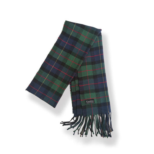 COUTHIE GREEN TARTAN SCARF