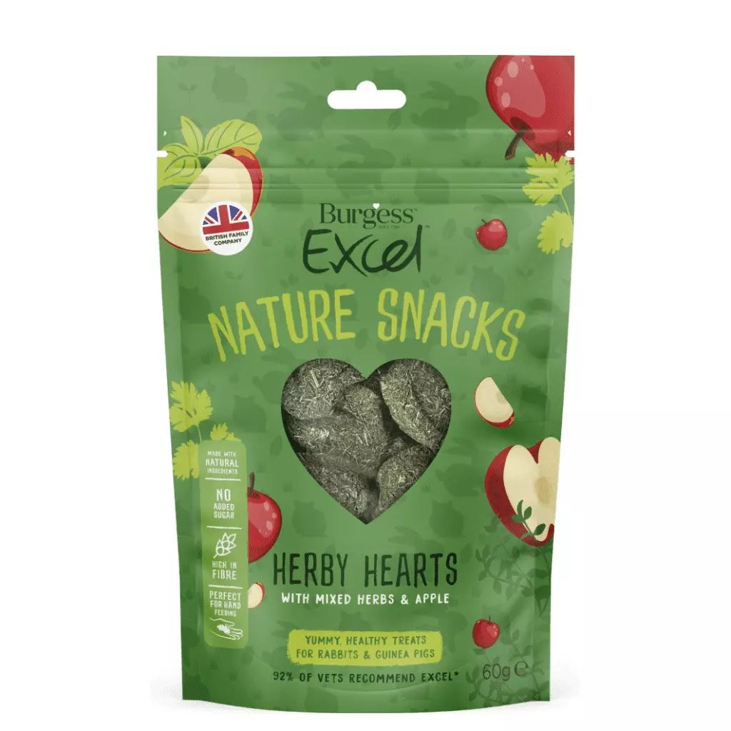 BURGESS NATURE SNACKS - HERBY HEARTS