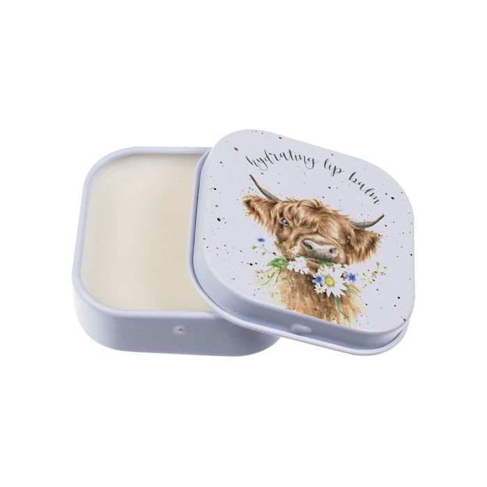 WRENDALE DAISY COO HIGHLAND COW LIP BALM TIN
