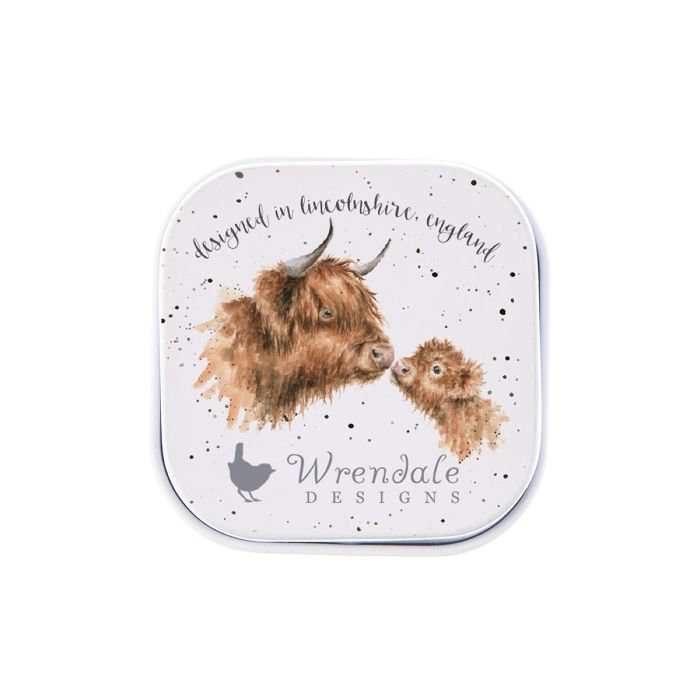 WRENDALE DAISY COO HIGHLAND COW LIP BALM TIN