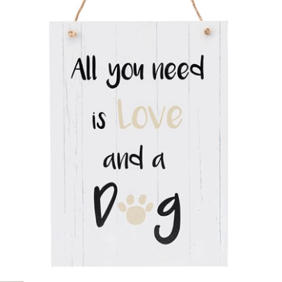 PLAYFUL PETS DOG WALL PLAQUE