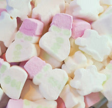 SNOWMAN AND SNOWFLAKE MALLOWS