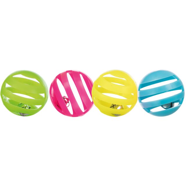 TRIXIE SET OF 4 PLASTIC BALLS