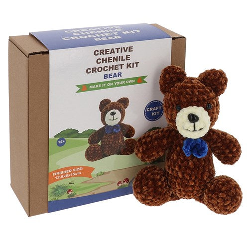 CREATIVE CROCHET CHENILLE BEAR