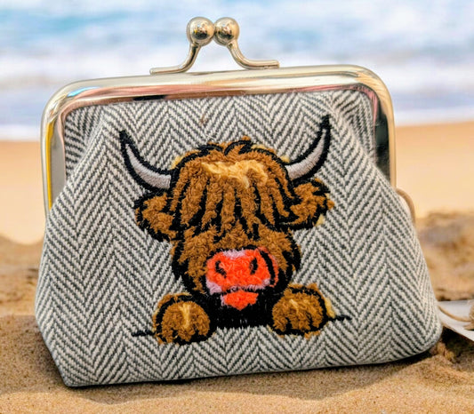HEATHER - A TOUCH OF MOO COIN PURSE