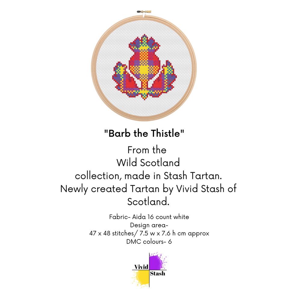 CROSS STITCH - BARB THE THISTLE