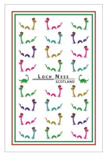 NESSIE TEA TOWEL