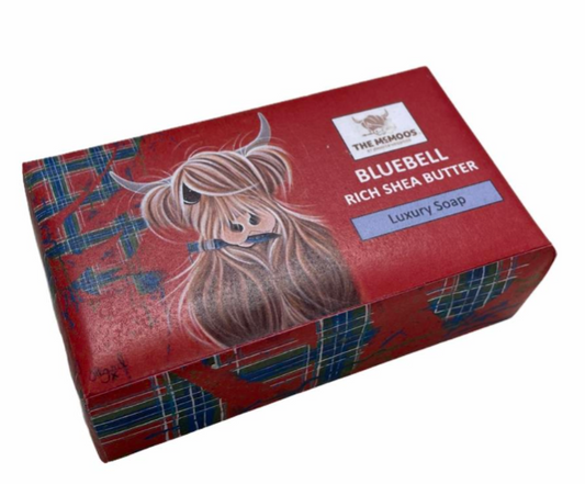 MCMOO TARTAN PAINT BLUEBELL LUXURY SOAP