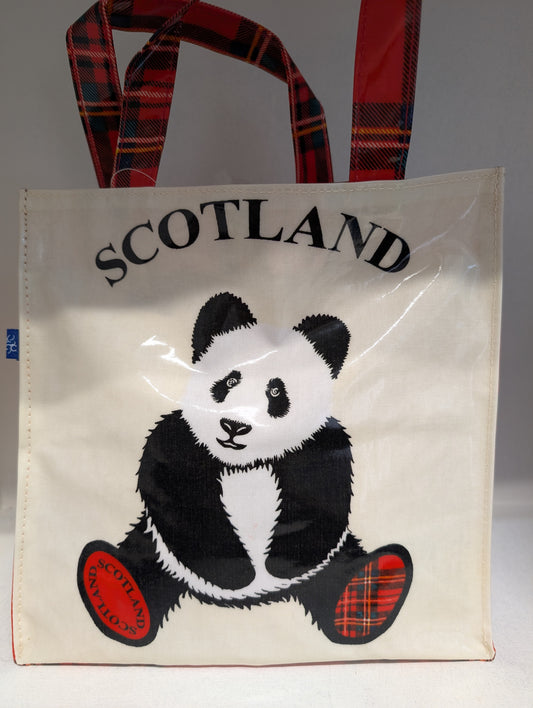 TARTAN PANDA PVC BAG - SMALL