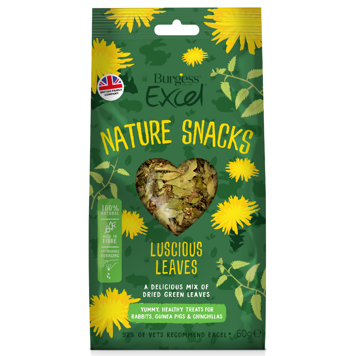 BURGESS EXCELL LUSCIOUS LEAVES NATURE SNACKS