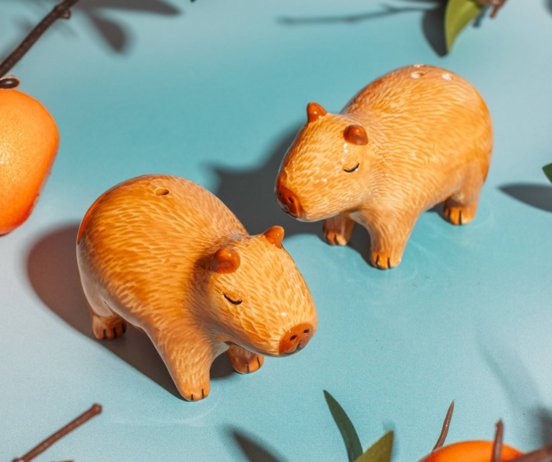 CAPYBARA SALT AND PEPPER SHAKERS