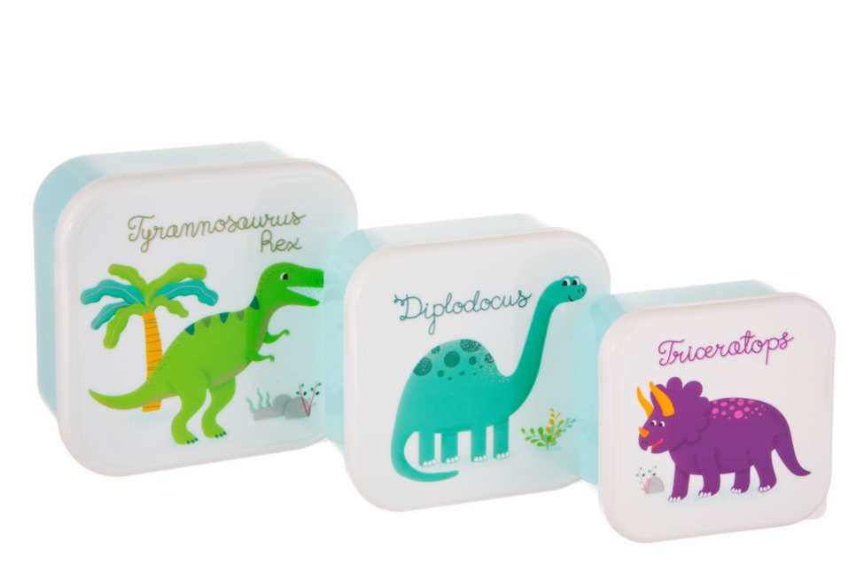 ROARSOME DINOSAUR LUNCH BOXES - SET OF 3