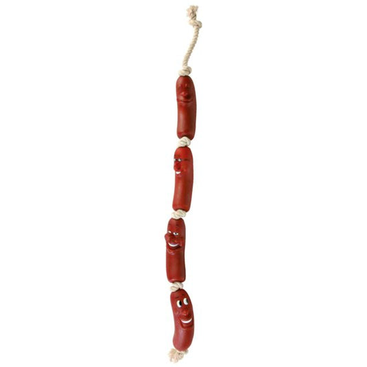 TRIXIE SAUSAGE CHAIN DOG TOY