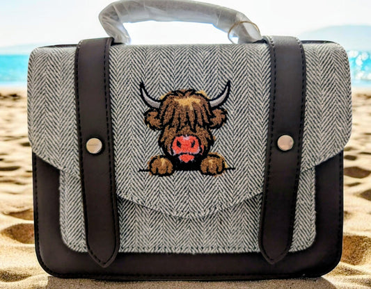 HEATHER - A TOUCH OF MOO SATCHEL BAG