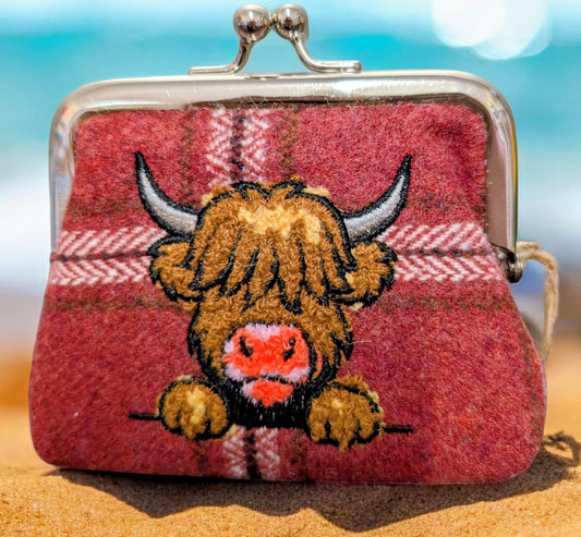 HEATHER - A TOUCH OF MOO COIN PURSE