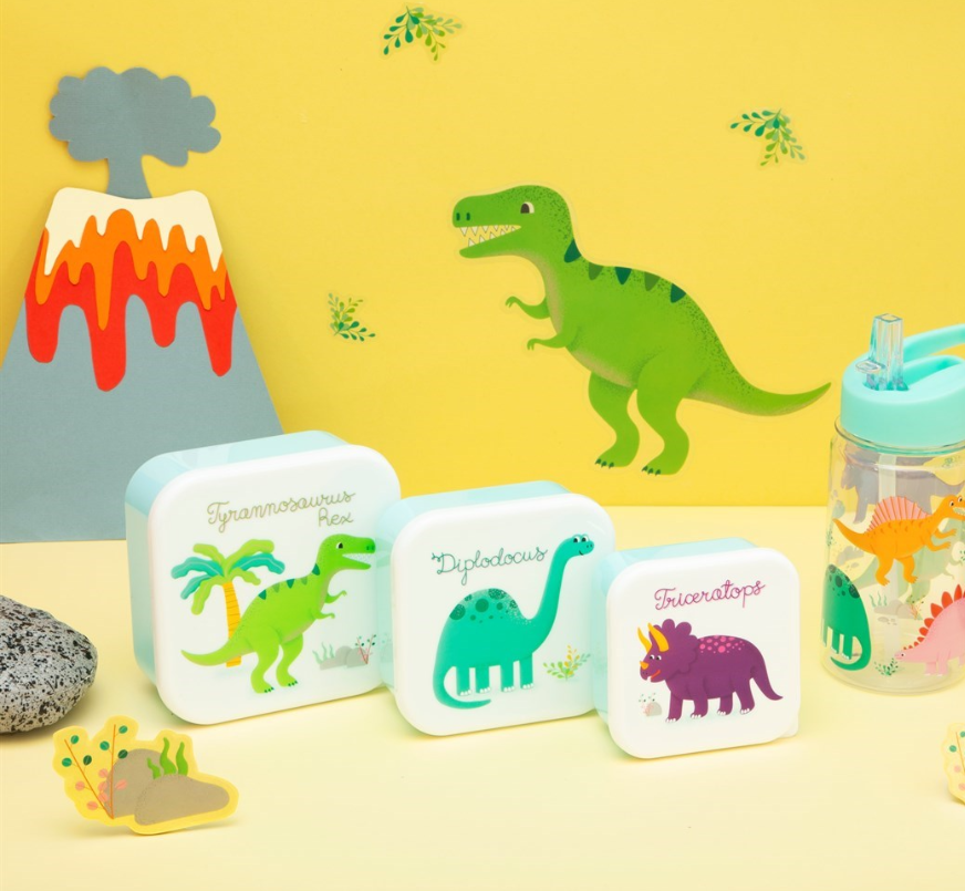 ROARSOME DINOSAUR LUNCH BOXES - SET OF 3