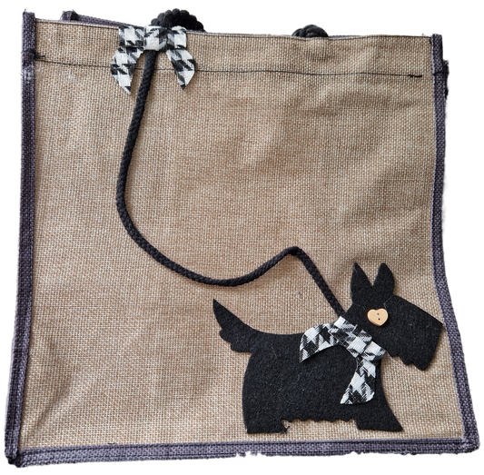 Scotty Dog jute bag