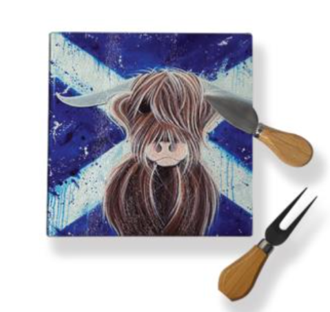 MCMOO HIGHLANDER POT STAND/CHOPPING BOARD