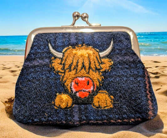 HEATHER - A TOUCH OF MOO COIN PURSE