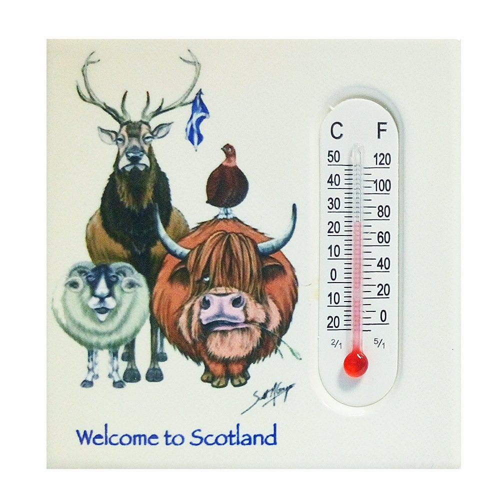 WELCOME TO SCOTLAND THERMOMETER FROM D&C SUPPLIES