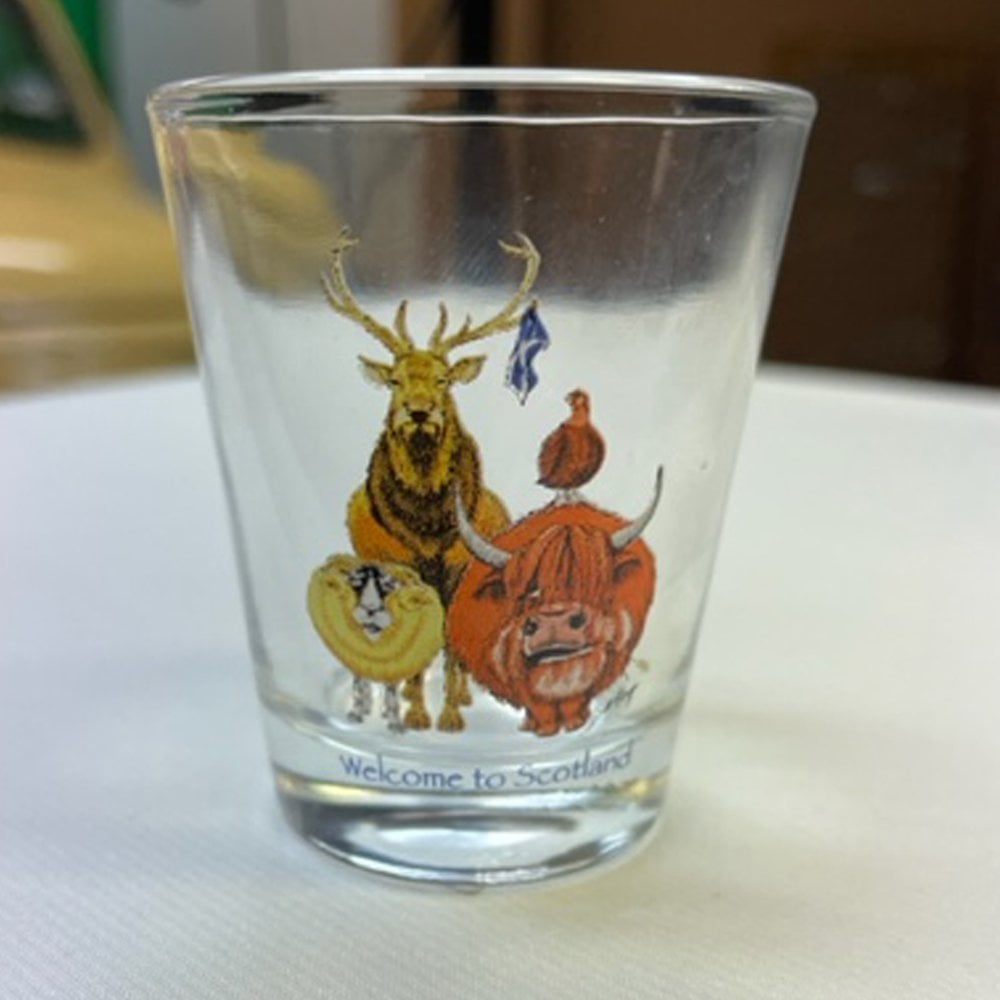 WELCOME TO SCOTLAND SHOTGLASS